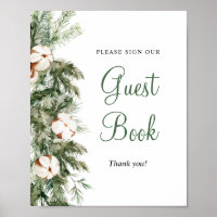 Sinal de Livro de Visitantes de Natal de Pinheiro 
