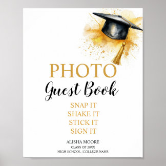 Poster Sinal de Livro de Visitas com Foto, Livro de Visit