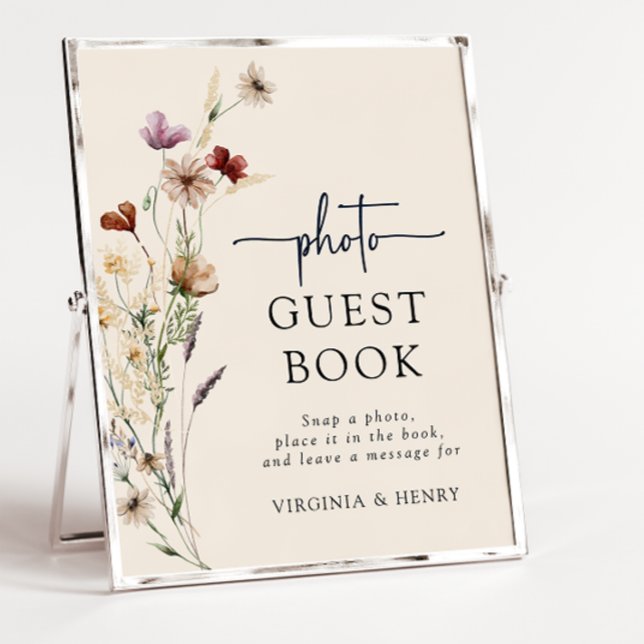 Poster Sinal de livro de visitas de fotos (Photo Guest Book sign
)