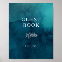 Sinal de Livro de Visitas de Oceano Temperamental