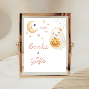 Poster Sinal de Livros e Presentes para Baby Shower do Pe