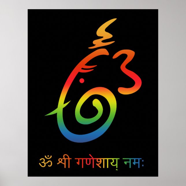 Poster Sinal de Lord Ganesha (Frente)