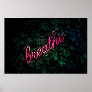POSTER SINAL DE LUZ DE PINK NEON