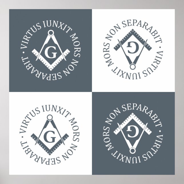 Póster Sinal de maçonaria (Frente)