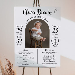 Poster Sinal de Marco do primeiro aniversario de Fotograf