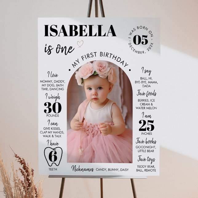 Poster Sinal de Marco do primeiro aniversario Fotográfico (Criador carregado)