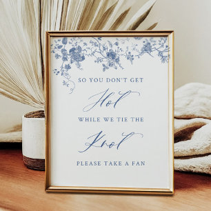 Poster Sinal de Memória de Amor de Casamento Floral de Ch