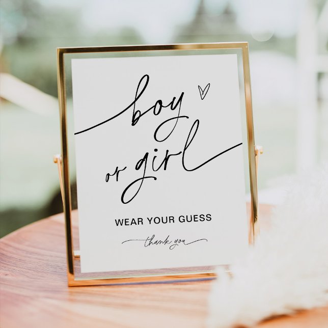 Poster Sinal De Menino Ou Jogo De Menina (Criador carregado)