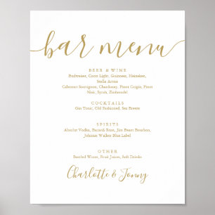 Poster Sinal de Menu de Barra de Script de Assinatura Dou