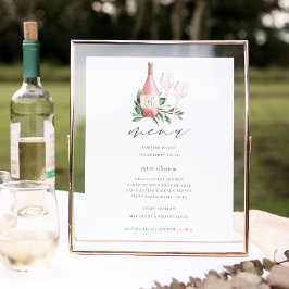 Poster Sinal de Menu de Evento de Casamento ou Churrasco 