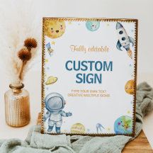 Sinal de Mesa de Aniversário da Galáxia Espacial E