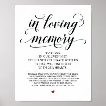 Sinal de Mesa de Memória de Amor em Nosso Coração