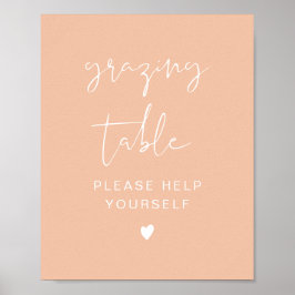 Poster Sinal de Mesa de Pastoreio LEAH Vibrante Pastel Pr