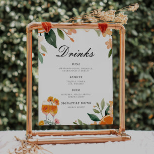 Poster Sinal de Mesa do Bar Aperol Spritz