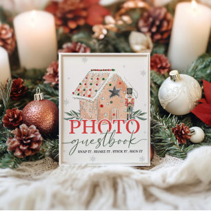 Poster Sinal de Mesa do Livro de Guest Nutcracker House