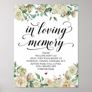 Poster Sinal de Mesa Elegante de Casamento Neutro Primave