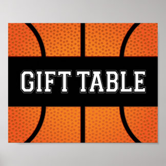Poster Sinal de MESA GIFT do Partido do Basquete Impressã
