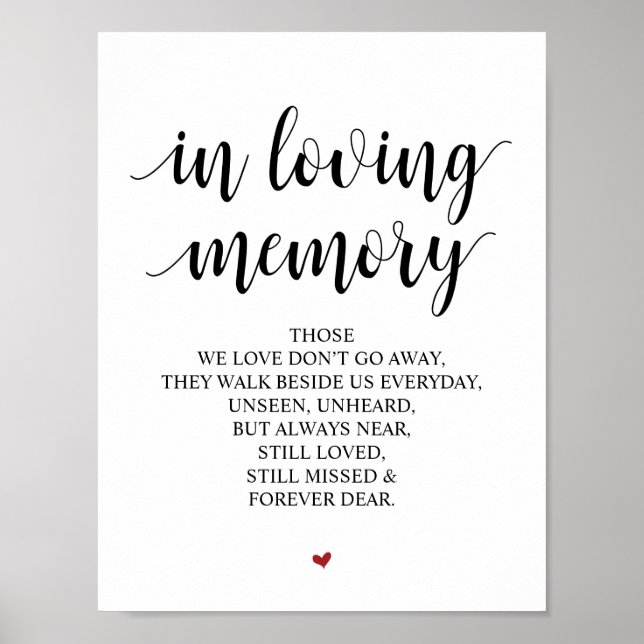 Poster Sinal de Mesa Memorial de Casamento Caligrafia Rús (Frente)