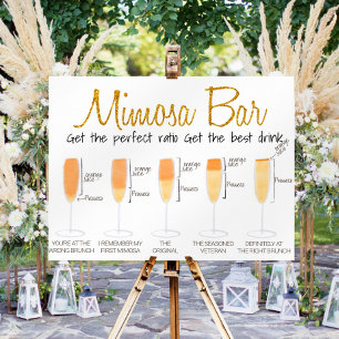 Poster Sinal de mistura de suco de bebidas Brunch Bar Mim