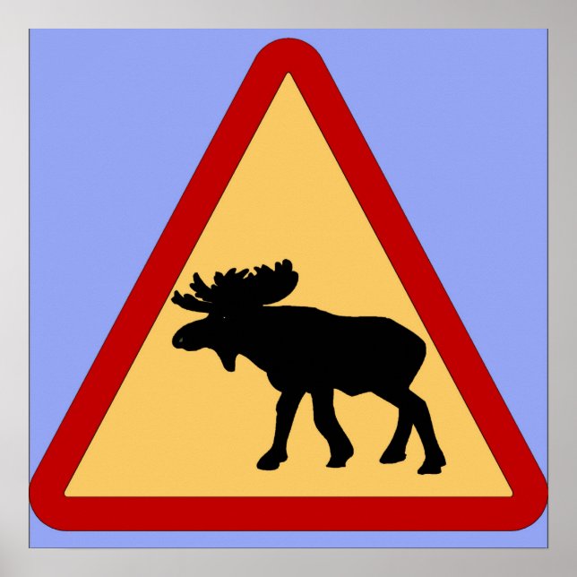 Póster Sinal de Moose (Elk) (Frente)