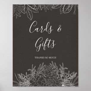 Poster Sinal de Natal Rústico   Cartões e Presentes em Ca