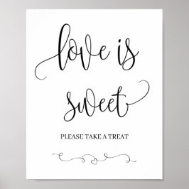 Poster Sinal de Noiva / Chá de Noiva O Amor é Doce