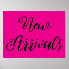 Poster Sinal de novas chegadas, cartaz da loja de varejo,