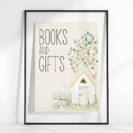 Poster Sinal de Ofertas de Chás de fraldas de Animais de 