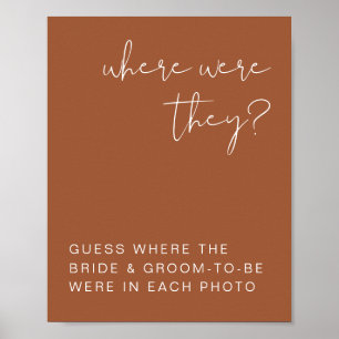 Poster Sinal de Onde Eles Estavam de Terracota Boho CORIA