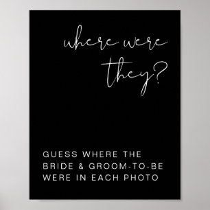 Poster Sinal de Onde Eles Estavam JOVI Edgy Preto Moderno