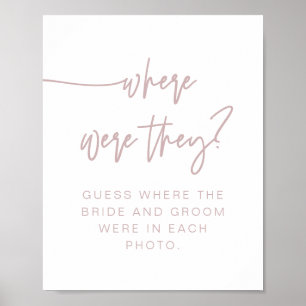 Poster Sinal de Onde Eles Estavam MARLO Boho Dusty Rose