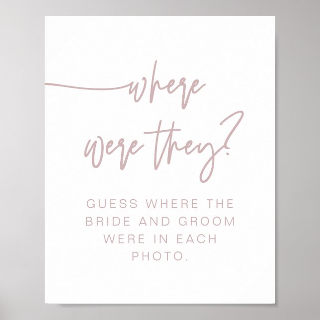 Poster Sinal de Onde Eles Estavam MARLO Boho Dusty Rose (Frente)