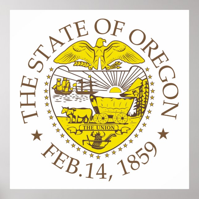 Poster Sinal de Oregon (Frente)