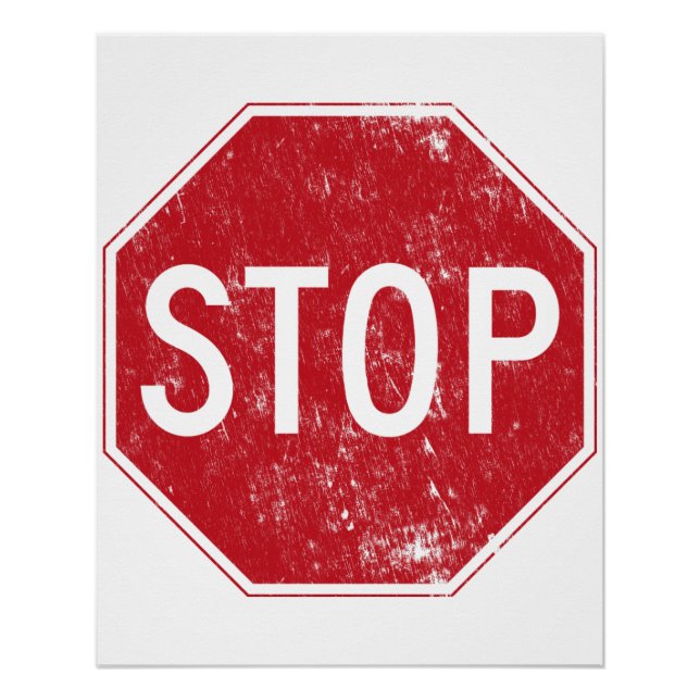 Póster Sinal de Parada Distante (Frente)