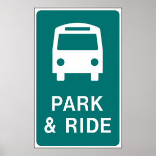 Poster Sinal de Park and Ride