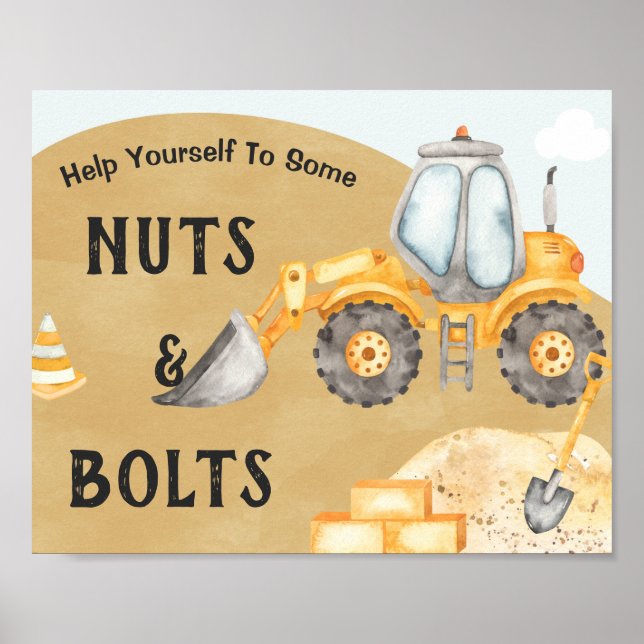 Poster Sinal de Parte do primeiro aniversario da Escavado (Frente)