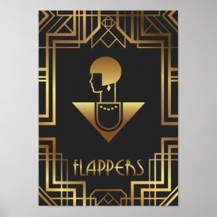 Poster Sinal de Partido 1920 Flappers
