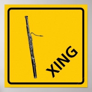 Poster Sinal de passagem de Bassoon