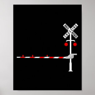Poster Sinal de Passagem de Caminho-de-Ferro Sinal de Ven