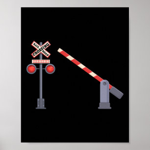 Poster Sinal de Passagem de Caminho-de-Ferro Sinal de Ven