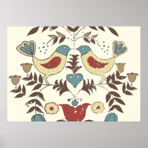 Póster Sinal de Pássaro Neerlandês da Pensilvânia