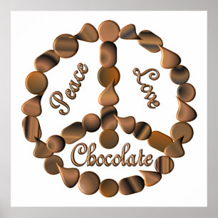Poster Sinal de Paz de Chocolate