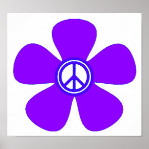Póster Sinal de Paz de Energia Flor