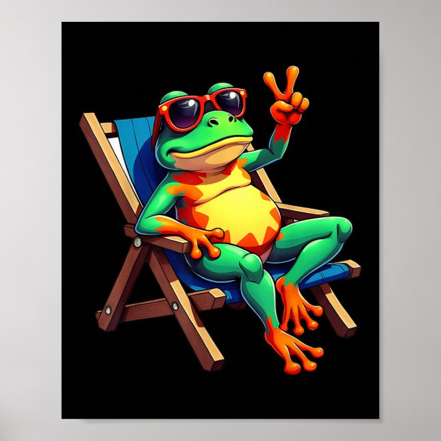 Poster Sinal de paz do sapo — Verão (Frente)