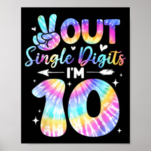 Poster Sinal de Paz Duplos Dígitos 10º Aniversário Para M