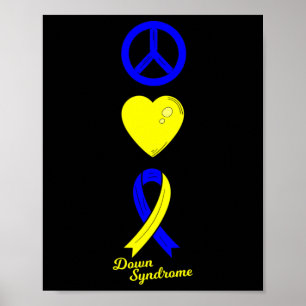 Poster Sinal de Paz Mundo Abaixo Sindroma Dia das Mulhere