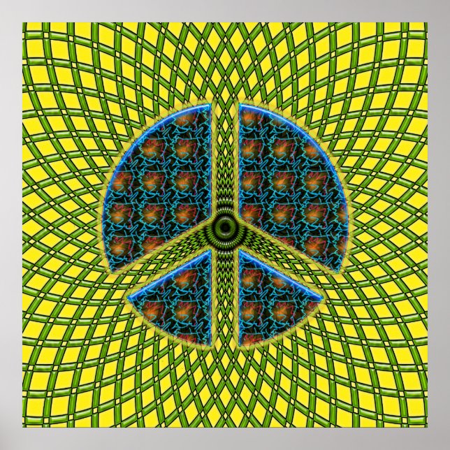 POSTER SINAL DE PAZ RETRO (Frente)