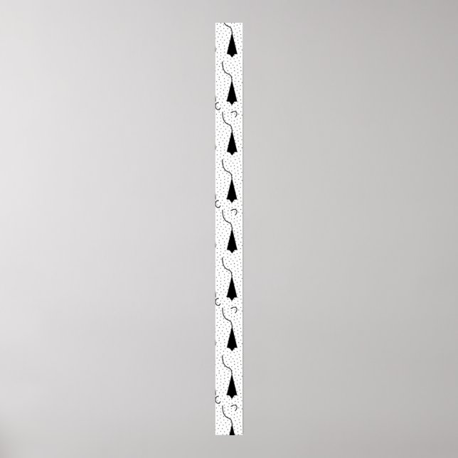 Poster Sinal de Pedestal Horizontal, Cinza Quill (Frente)