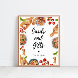 Poster Sinal de Pequeno Meatball - Cartões de Comida e Pr