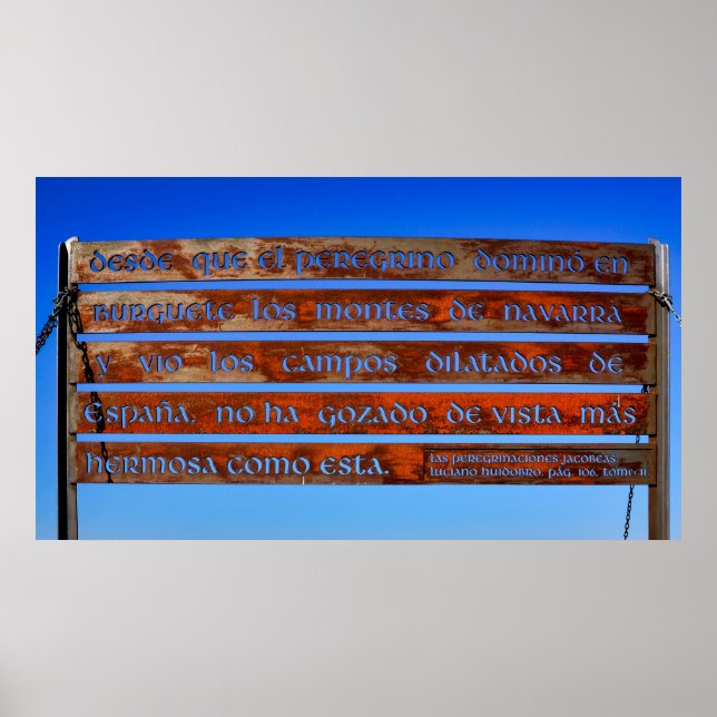 Poster Sinal de peregrino (Frente)